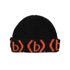 Knit (b).eanie (Black/Primary Orange)