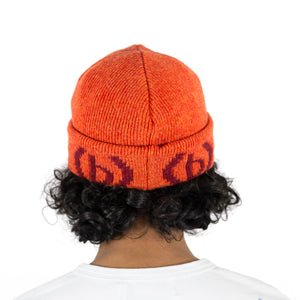 Knit (b).eanie (Orange)